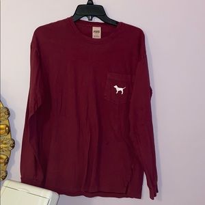 Maroon “Pink” long sleeved shirt